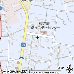 静岡県牧之原市布引原250周辺の地図