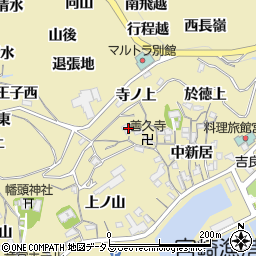 愛知県西尾市吉良町宮崎忍山周辺の地図