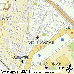 兵庫県加古川市東神吉町出河原877周辺の地図