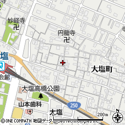 兵庫県姫路市大塩町524周辺の地図