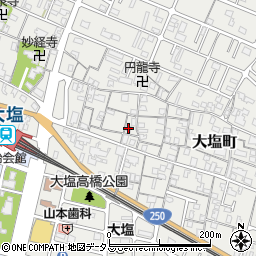 兵庫県姫路市大塩町523周辺の地図