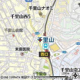 千里山駅前第１時間貸駐車場周辺の地図
