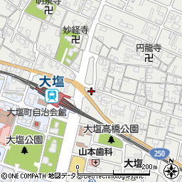 兵庫県姫路市大塩町452周辺の地図