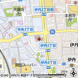 ゆうちょ銀行伊丹店周辺の地図