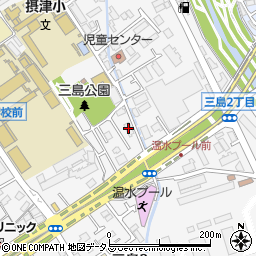摂津マンション周辺の地図