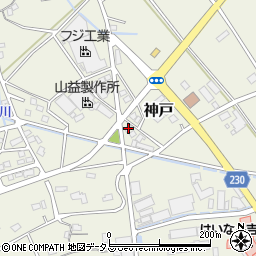 静岡県榛原郡吉田町神戸2556-11周辺の地図