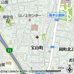 大阪府豊中市宝山町9-21周辺の地図