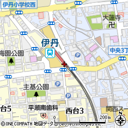 なか卯阪急伊丹店周辺の地図