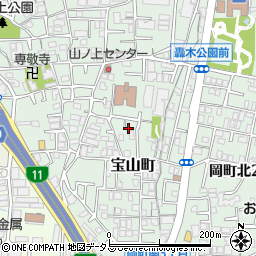 大阪府豊中市宝山町9-17周辺の地図