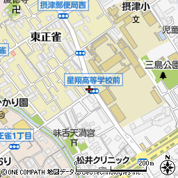 大阪府摂津市東正雀1-36周辺の地図