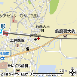 兵庫県姫路市的形町的形205周辺の地図