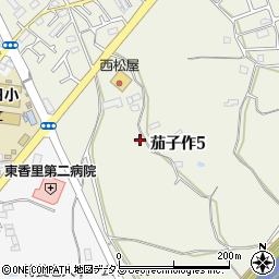 大阪府枚方市茄子作5丁目967周辺の地図