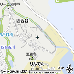 兵庫県三木市志染町四合谷周辺の地図