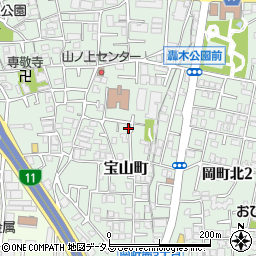 大阪府豊中市宝山町9-20周辺の地図