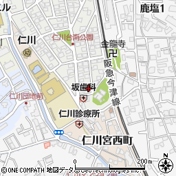 兵庫県宝塚市仁川台18周辺の地図