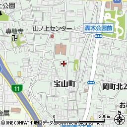 大阪府豊中市宝山町9-18周辺の地図