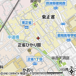 大阪府摂津市東正雀10-8周辺の地図