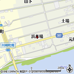 愛知県豊橋市横須賀町浜井場周辺の地図