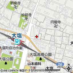 兵庫県姫路市大塩町491周辺の地図