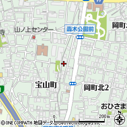 大阪府豊中市宝山町5-11周辺の地図