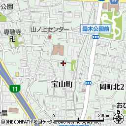 大阪府豊中市宝山町9-19周辺の地図