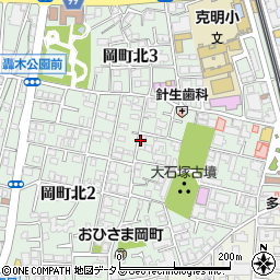 大阪府豊中市岡町北周辺の地図