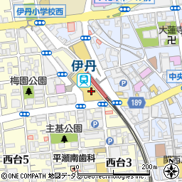 池田泉州銀行伊丹支店周辺の地図