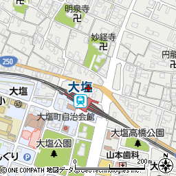 岡田自転車商会周辺の地図
