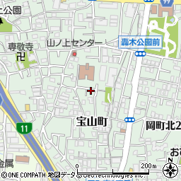 大阪府豊中市宝山町9周辺の地図