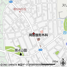 兵庫県三木市志染町東自由が丘周辺の地図