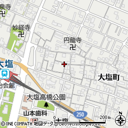 兵庫県姫路市大塩町519周辺の地図