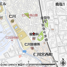 兵庫県宝塚市仁川台20周辺の地図