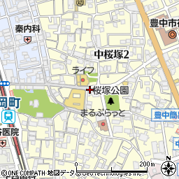 ミキ毛糸店周辺の地図