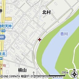 愛知県豊橋市下地町出枠周辺の地図