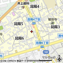 兵庫県伊丹市昆陽周辺の地図