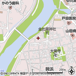 興浜公園周辺の地図