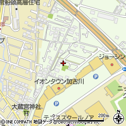 兵庫県加古川市東神吉町出河原881周辺の地図
