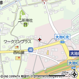 静岡県掛川市大池2578周辺の地図