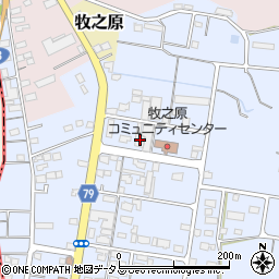 静岡県牧之原市布引原257周辺の地図