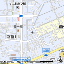 静岡県掛川市宮脇1丁目22周辺の地図