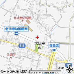 静岡県浜松市浜名区寺島周辺の地図