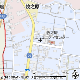 静岡県牧之原市布引原258周辺の地図