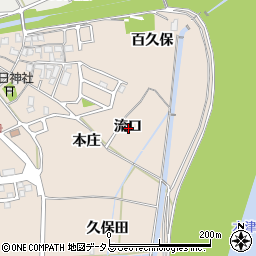 京都府相楽郡精華町下狛流口周辺の地図