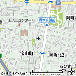 大阪府豊中市宝山町5周辺の地図