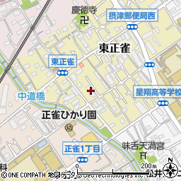 大阪府摂津市東正雀10-6周辺の地図