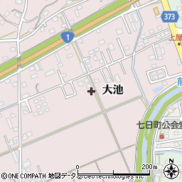 静岡県掛川市大池218-1周辺の地図