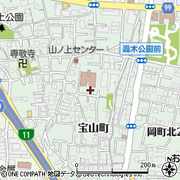 大阪府豊中市宝山町9-8周辺の地図