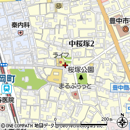 田中皮膚科医院周辺の地図
