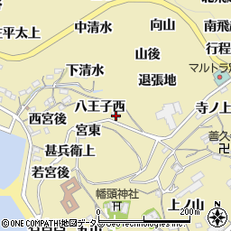愛知県西尾市吉良町宮崎八王子西3周辺の地図