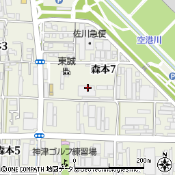 兵庫県伊丹市森本7丁目130周辺の地図